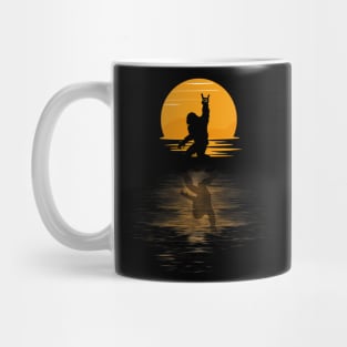 Sasquatch In Sunset Mug